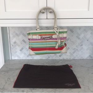 Coach multicolor handbag